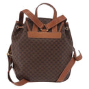 CELINE Macadam Canvas Backpack PVC Leather Brown Gold Auth ep15544A-2