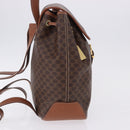CELINE Macadam Canvas Backpack PVC Leather Brown Gold Auth ep15544A-4
