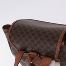 CELINE Macadam Canvas Backpack PVC Leather Brown Gold Auth ep15544A-6