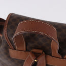 CELINE Macadam Canvas Backpack PVC Leather Brown Gold Auth ep15544A-7