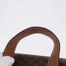CELINE Macadam Canvas Backpack PVC Leather Brown Gold Auth ep15544A-8