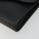 Christian Dior Shoulder Bag Leather Black Gold Auth ep15545A-9
