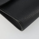 Christian Dior Shoulder Bag Leather Black Gold Auth ep15545A-14