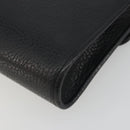 Christian Dior Shoulder Bag Leather Black Gold Auth ep15545A-15
