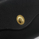 Christian Dior Shoulder Bag Leather Black Gold Auth ep15545A-17