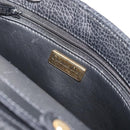 Christian Dior Shoulder Bag Leather Black Gold Auth ep15545A-11