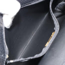 Christian Dior Shoulder Bag Leather Black Gold Auth ep15545A-21