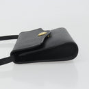 Christian Dior Shoulder Bag Leather Black Gold Auth ep15545A-4
