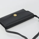 Christian Dior Shoulder Bag Leather Black Gold Auth ep15545A-6