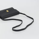 Christian Dior Shoulder Bag Leather Black Gold Auth ep15545A-7