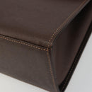 Burberrys Hand Bag Leather Brown Gold Auth ep15549A-9