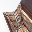 Burberrys Hand Bag Leather Brown Gold Auth ep15549A-18