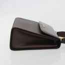 Burberrys Hand Bag Leather Brown Gold Auth ep15549A-3