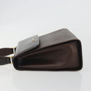 Burberrys Hand Bag Leather Brown Gold Auth ep15549A-4