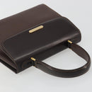 Burberrys Hand Bag Leather Brown Gold Auth ep15549A-6