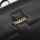 GUCCI Shoulder Bag Leather Black Gold 004 109 0253 Auth ep15553-14