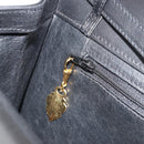 GUCCI Shoulder Bag Leather Black Gold 004 109 0253 Auth ep15553-20