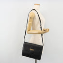 GUCCI Shoulder Bag Leather Black Gold 004 109 0253 Auth ep15553-23