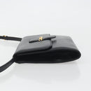 GUCCI Shoulder Bag Leather Black Gold 004 109 0253 Auth ep15553-5