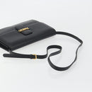 GUCCI Shoulder Bag Leather Black Gold 004 109 0253 Auth ep15553-7