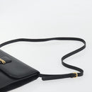 GUCCI Shoulder Bag Leather Black Gold 004 109 0253 Auth ep15553-8