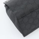 GUCCI GG Canvas Shoulder Bag Nylon Black Silver Auth ep15554-11