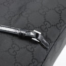 GUCCI GG Canvas Shoulder Bag Nylon Black Silver Auth ep15554-14