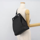 GUCCI GG Canvas Shoulder Bag Nylon Black Silver Auth ep15554-22
