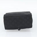 GUCCI GG Canvas Shoulder Bag Nylon Black Silver Auth ep15554-9