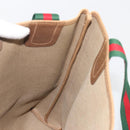 GUCCI GG Supreme Web Sherry Line Tote Bag PVC Beige 89 02 003 Auth ep15556-20