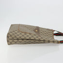 GUCCI GG Supreme Web Sherry Line Tote Bag PVC Beige 89 02 003 Auth ep15556-3