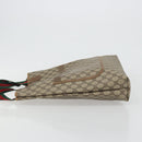 GUCCI GG Supreme Web Sherry Line Tote Bag PVC Beige 89 02 003 Auth ep15556-4