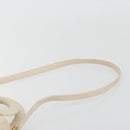 Christian Dior Lady Dior Canage Hand Bag Lamb Skin 2way White Gold Auth ep15557A-15