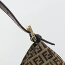 FENDI Zucchino Canvas Hand Bag Beige Gold Auth ep15560-17