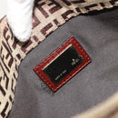 FENDI Zucchino Canvas Hand Bag Beige Gold Auth ep15560-19