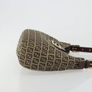 FENDI Zucchino Canvas Hand Bag Beige Gold Auth ep15560-3