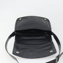 BURBERRY Shoulder Bag Leather Silver Black Auth ep15563-11