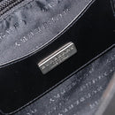 BURBERRY Shoulder Bag Leather Silver Black Auth ep15563-18