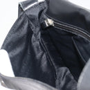 BURBERRY Shoulder Bag Leather Silver Black Auth ep15563-20