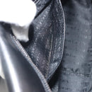 BURBERRY Shoulder Bag Leather Silver Black Auth ep15563-23