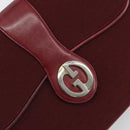 GUCCI Micro GG Supreme Shoulder Bag Red Gold Auth ep15564-14