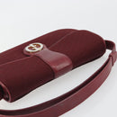 GUCCI Micro GG Supreme Shoulder Bag Red Gold Auth ep15564-6