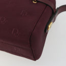 Christian Dior Honeycomb Canvas Shoulder Bag Bordeaux Gold Auth ep15565-9