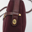 Christian Dior Honeycomb Canvas Shoulder Bag Bordeaux Gold Auth ep15565-10