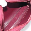 Christian Dior Honeycomb Canvas Shoulder Bag Bordeaux Gold Auth ep15565-12