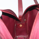 Christian Dior Honeycomb Canvas Shoulder Bag Bordeaux Gold Auth ep15565-19