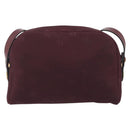 Christian Dior Honeycomb Canvas Shoulder Bag Bordeaux Gold Auth ep15565-2