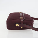 Christian Dior Honeycomb Canvas Shoulder Bag Bordeaux Gold Auth ep15565-3