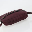 Christian Dior Honeycomb Canvas Shoulder Bag Bordeaux Gold Auth ep15565-6