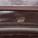 GUCCI Hand Bag Leather Brown Gold Auth ep15568-16